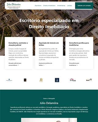 Site do advogado Júlio Delamora